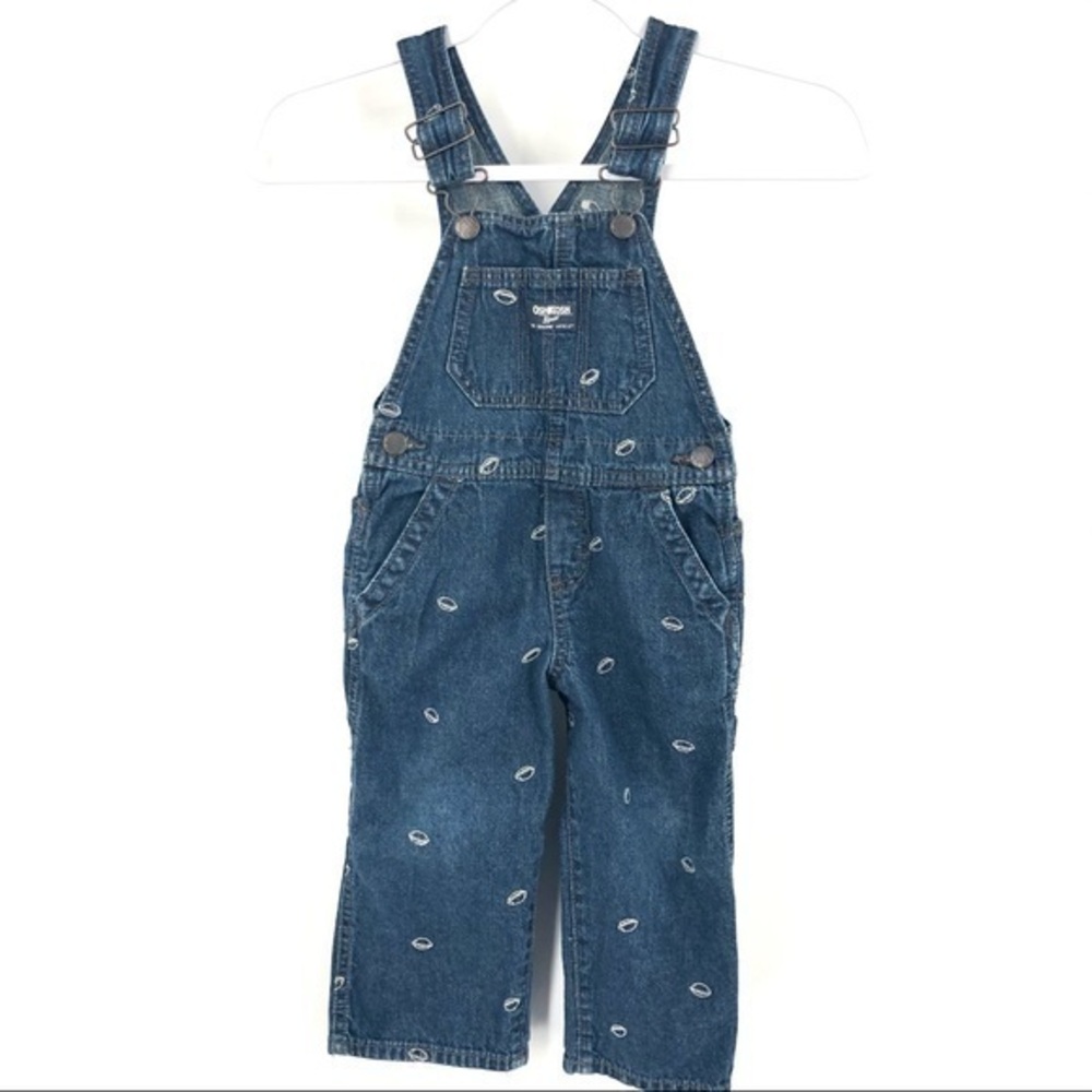 OSHKOSH B’GOSH Size 2T Football Overalls